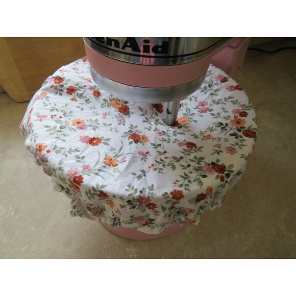 Kitchenaid Bowl Cover, Reversible Boho Patchwork and Floral Mixer Cover - Picture 5 of 5